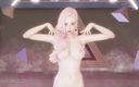 3D-Hentai Games: [MMD] Красный бархат - сексуальный стриптиз шаловливой Ahri Seraphine в Лиге легенд