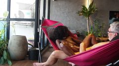 Ebony MILF Fucking in a Hammock for the First Time Was Epic