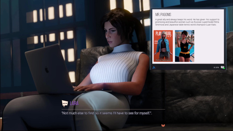 Kitty Gamer: Croft Adventures 1 Lara znalazła dziurę chwały weszła do komnaty i...
