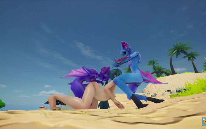 NSFW Gaming: Recebendo cuspe assado por Futa Monster Girls (sapphire Safari V.24 Animation)
