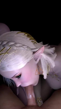 Sexy Elf Double Blowjob