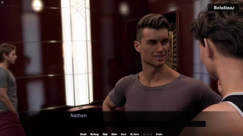 Future man: Two Gay Friends Having Fun in Theatre While Watching Movie