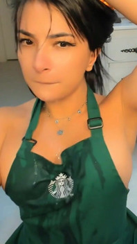 Sua Barista Safadinha Oferecendo Pra Gozar Nela E Um Cafezinho