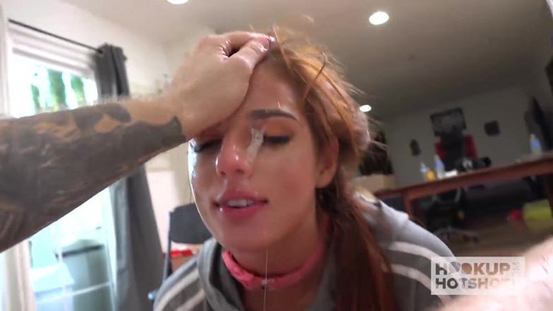 Hookup Hotshot: Young redhead girl just used as holes by guy she...