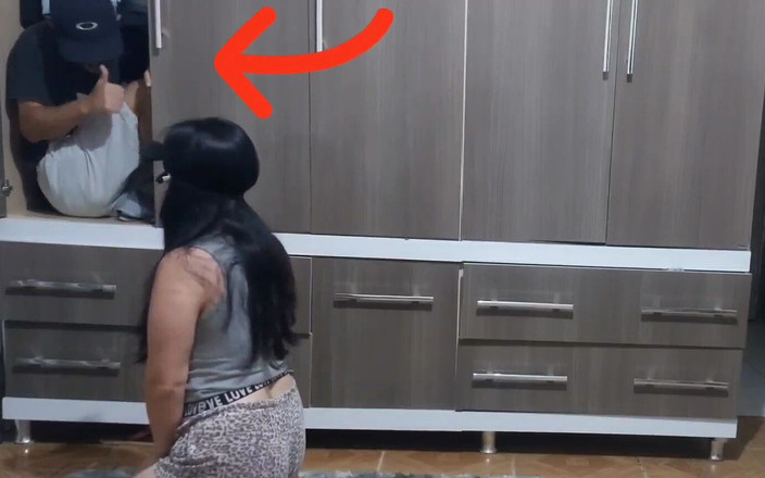 Kasallpimenta: 妻とのいたずら、私は彼女を売り、私の友人はワードローブから出てきます