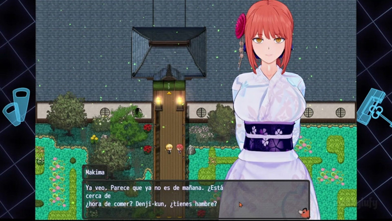 Monkylufy: Adult game - chainsaw man - Hot spring travel - gameplay 4