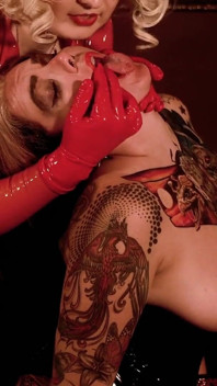 Femdom Lesbian Subgirl Train in Latex Pussy Masturbation Free Porn Video