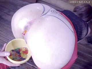 Entire cup of gummies in my ass