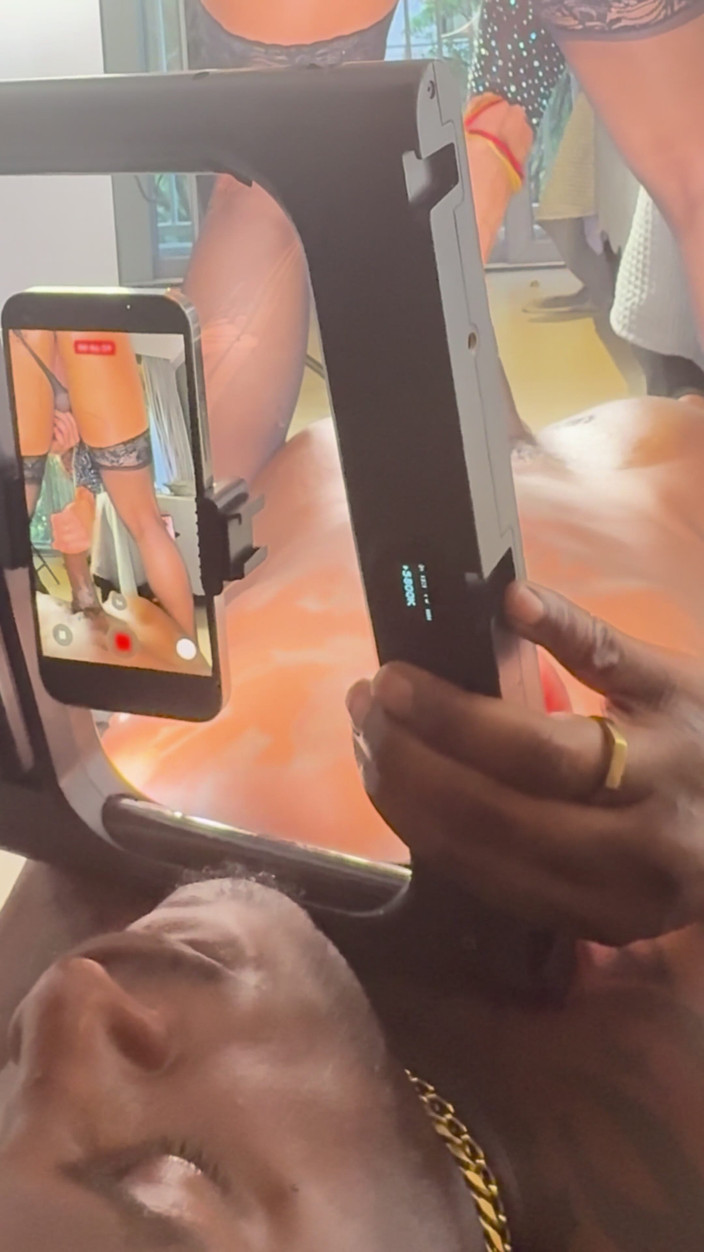 DADDYBLACKXXX: Lingerie Slut Gets Fucked in Heels by 10" BBC