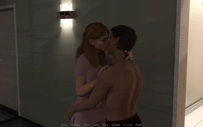 Adultgameplayvideos: Min styvbrors fru #35 när John slog Jennifer kysste hon honom...