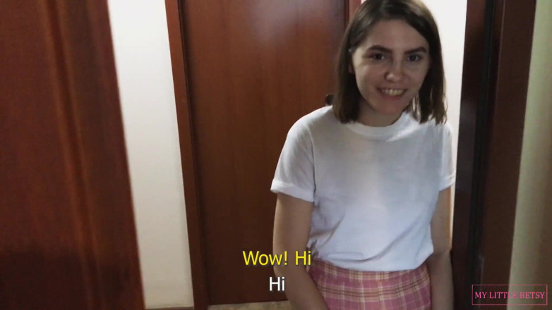 My Little Betsy: Let the Juicy Neighbor in My Hotel Room, Fucked Her...