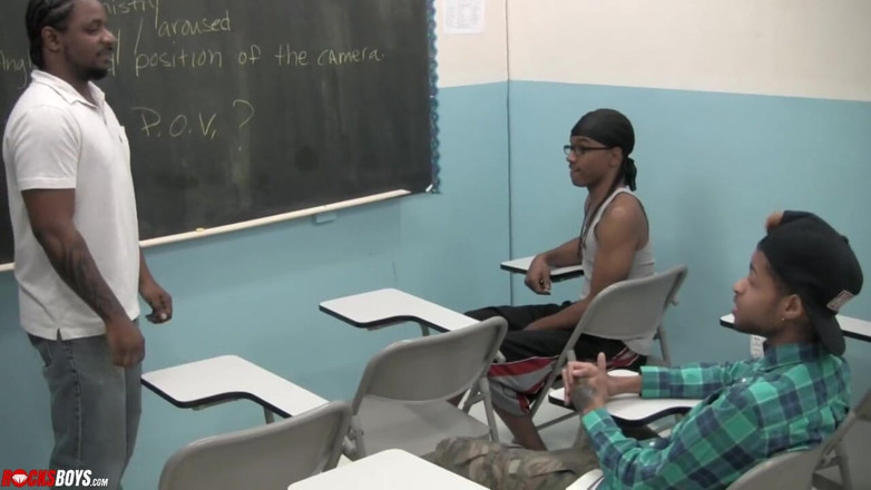 RocksBoys: Leon Holt learns how to take Rock Rockafella big dick