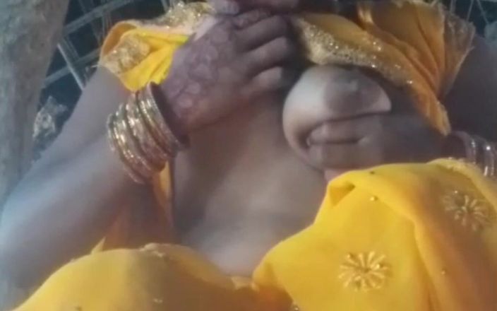 RJ NISHA: Bhabhi está mostrando su coño en sari amarillo, inserté mi...
