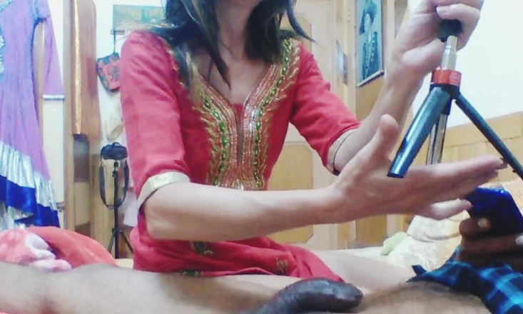 Bolly Karma: Wifes Beautiful Hands on Cock