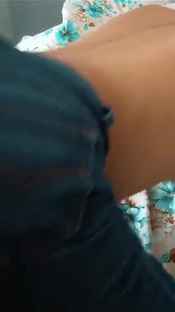 Sexy Booty Fucked by a Big Dick in Her Ripped Jeans