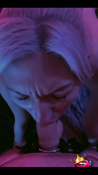 Watching Me Suck a Dildo in the Strap-on