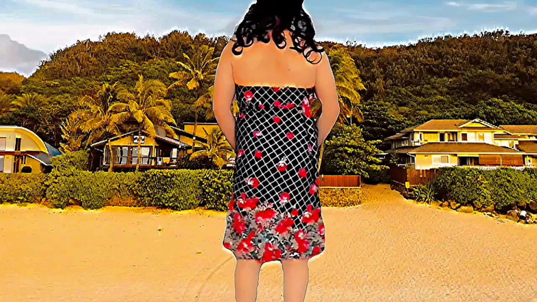 Kitty_Cross: Robe courte, une trans sexy danse en solo, strip-tease, gros...