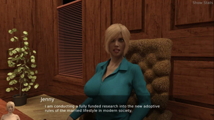 Porny Games: Project hot wife - First real orgasm after meeting Jenny (1)