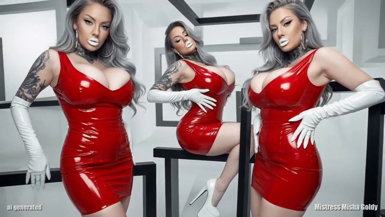 Goddess Misha Goldy: Un de moi n’est jamais assez : Gooned by the Red...