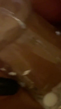 MILF Play with Dick in Plastic Chastity
