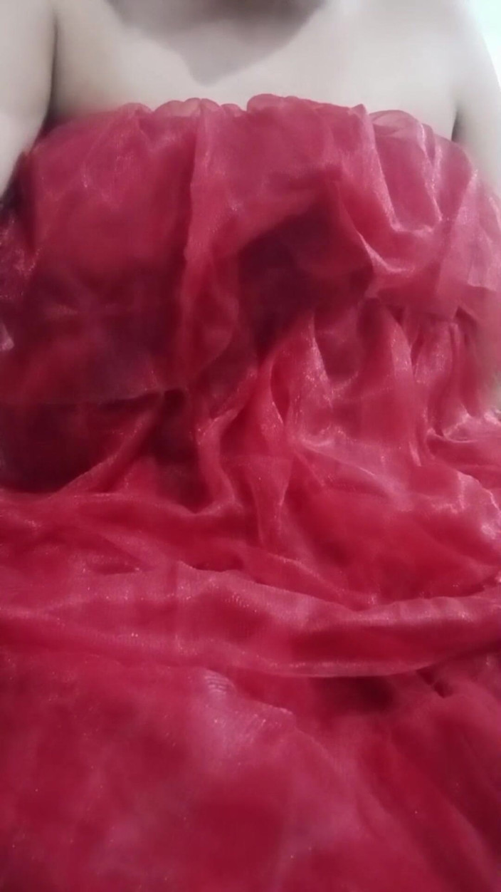 Gaurisissy: Indian Gay Crossdresser Gaurisissy Real XXX Homemade Sex in Red...