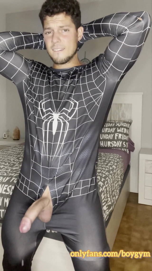 My Big Cock Dont Need Touch to Cum! Spiderman Cums (Boy gym) My Big Cock Dont Need Touch to Cum! Spiderman Cums (Boy gym)