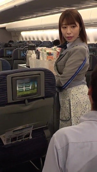 Beautiful Ass Cabin Attendant - S-shape Ass Swinging Cowgirl Position. 2