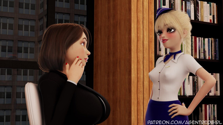 Agent Red Girl: Máma's Quest 2 - Futanari Dominatrix Fistuje, čůrá, šuká do obličeje a fackuje její...