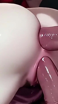 Aerith Gainsborough - dupla/tripla penetração em festa de sexo gangbang
