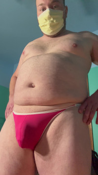 Small Cock Pink Thong