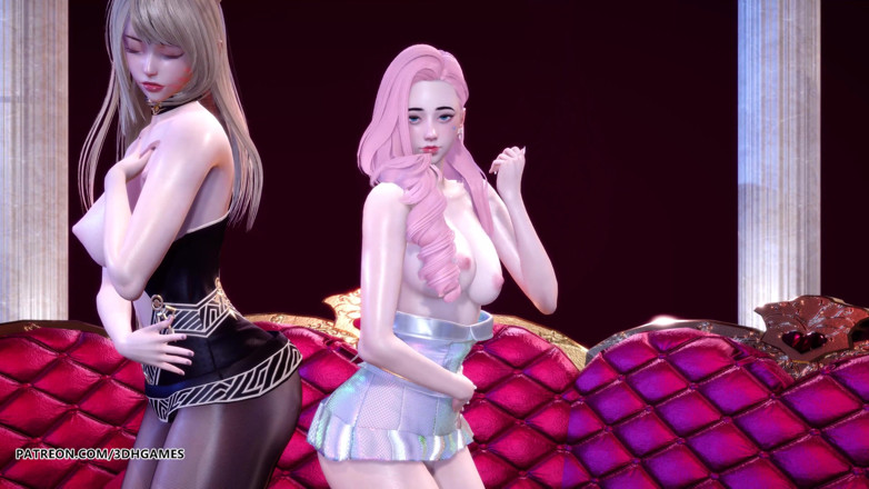 3D-Hentai Games: [mmd] chaness - sesese seksi ateşli striptiz ahri seraphine league of...
