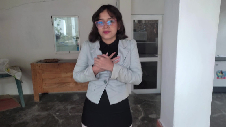 SugarPose: Enf Latina Teen Reporter Stripped