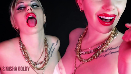 Goddess Misha Goldy: My lips will forever leave their red imprint on your...