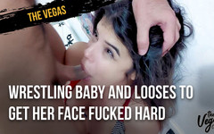 Selena Vega: Wrestling baby and looses to get her face fucked hard