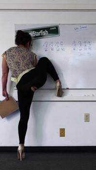 Oblivious Teacher - Ripped Leggings Accident