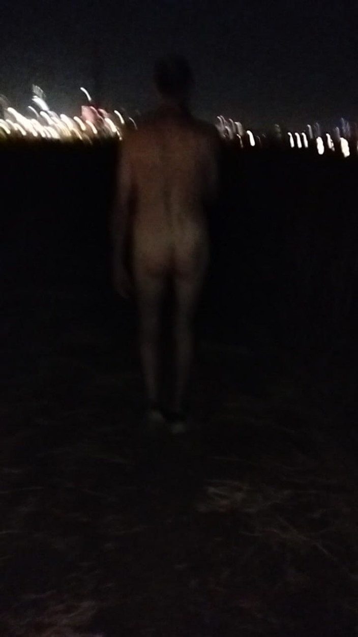 Benkinkiben: Naked Walking on the Hill Along Highway