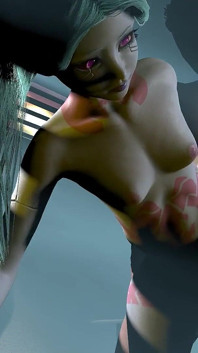 Ficando freaky com Rebecca Cyberpunk Edge precursores paródia