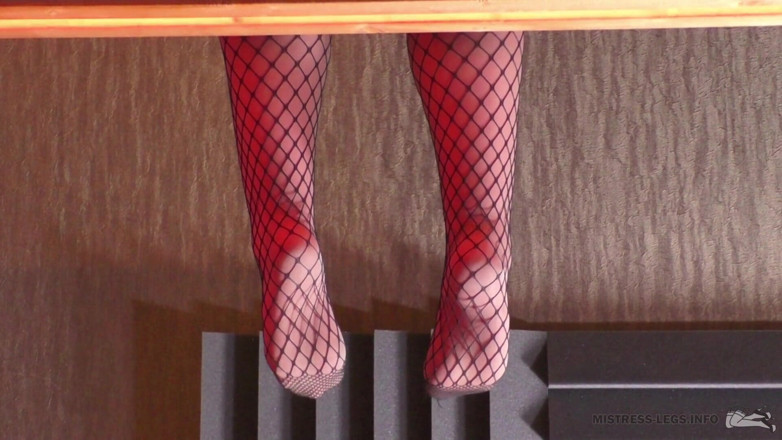Mistress Legs: Sotto le gambe sexy in collant e calze a rete