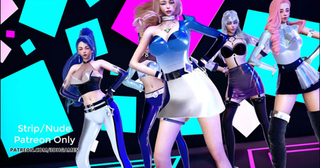 3D-Hentai Games: Exid - DDD sexy Kpop dance Kda Ahri Akali Kaisa Evelynn...