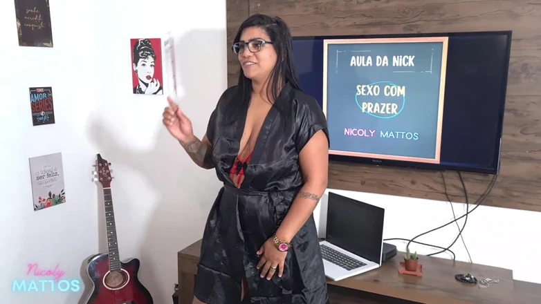 Nicoly Mattos: The Hottest Lesson Teacher Teaches How to Fuck Ass!