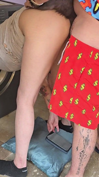 Stepsis Got Stuck in the Washing Machine and I Just Had to Fuck Her Flowering Pussy