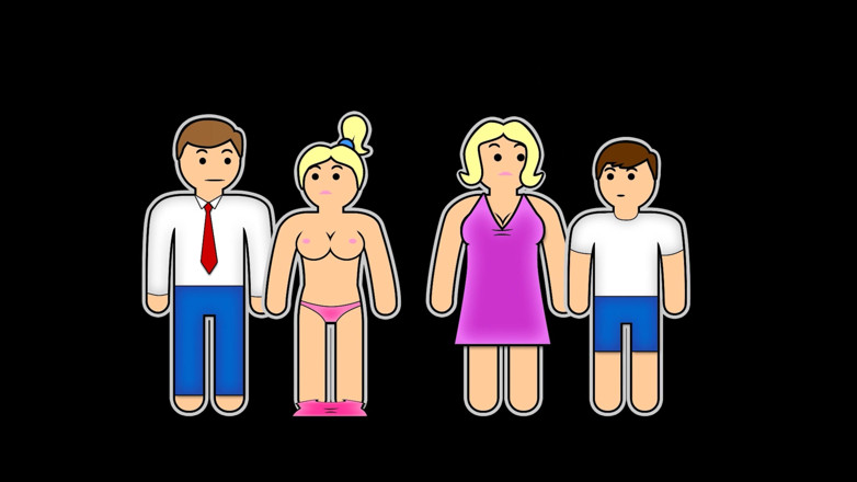 My Pervy Family: Nettes kurzhaariges teen fickt stiefvater und hält es ein geheimnis