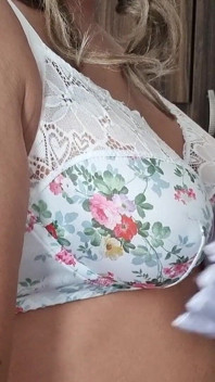 Reggiseno a fiori vintage anni '90