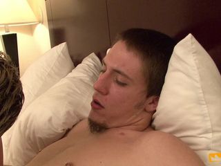 Gay Diaries: Horny guy masturbates on the bed before pumping deep his...
