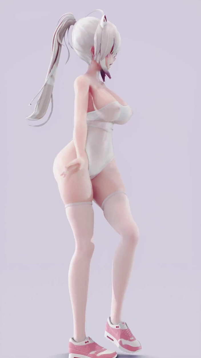 MikuMotion: Sistar - Shake It white Stockings; Maillots; Strip-tease; Busty; Longues jambes