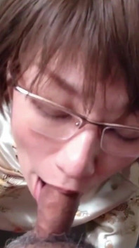 Perverted Mature Woman Gives a Deep Blowjob