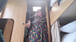 SSBBW Vs Tiny Caravan Doors