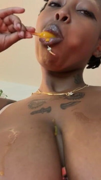 Black Chubby Big Boobs Jiggling