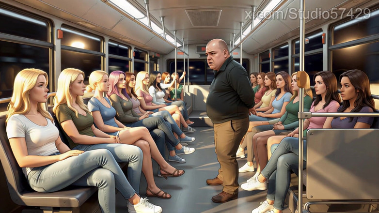 Supreme femdom: Cowok mesum jilat sepatu wanita di bus yang ramai