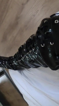 Ball gag ebony slut with big ass getting rough sex Avery Jane